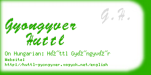 gyongyver huttl business card